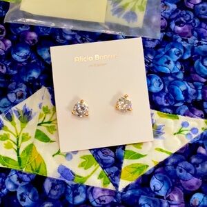 ❣️ New-Alicia Bonnie Flower Fairy/ Earrings gold-clear.